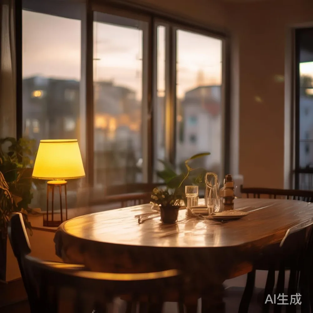 Menyusun Kondominium Kecil: Teknik Menghadkan Ruang Tanpa Mengorbankan — room setting at dusk with warm lamp light, film 