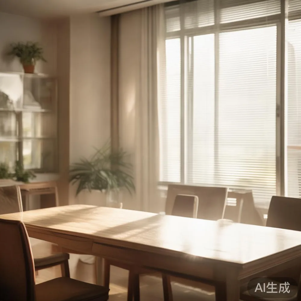 Cara Pilih Saiz Meja Makan yang Tepat untuk Ruang Tamu Kondominium And — in a sunlit Singapore HDB living room, morning l