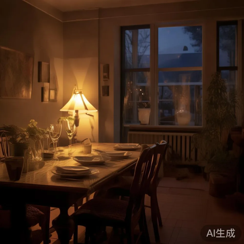 Membeli Sofa Tanpa Duduk: Panduan Lengkap Untu Penghuni Kondominium — room setting at dusk with warm lamp light, film 