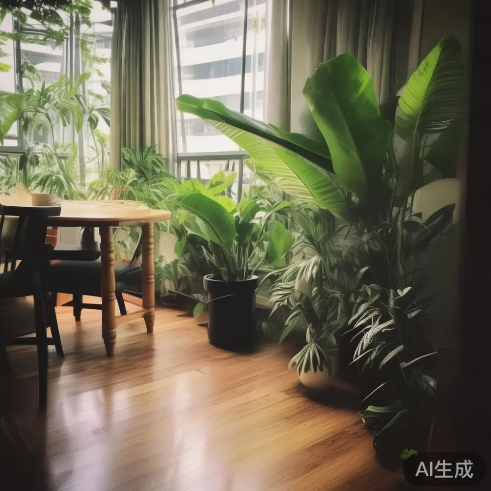 Ukuran Tepat untuk Ruang Tamu Kondominium di Kuala Lumpur — corner of a small condo apartment with wooden fl