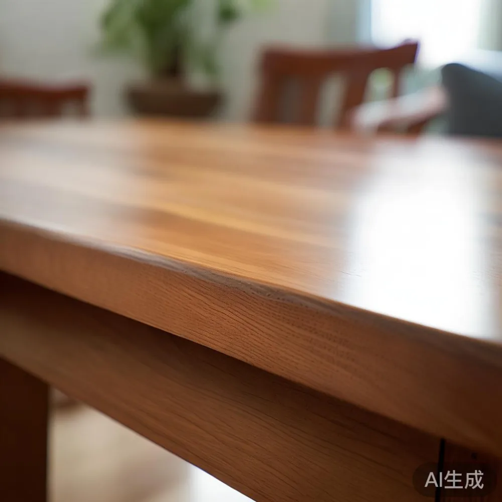 Panduan Memilih Saiz Sofa Kayu Pepejal untuk Ruang Tamu HDB Singapura  — close-up of the grain and joinery detail, shallo