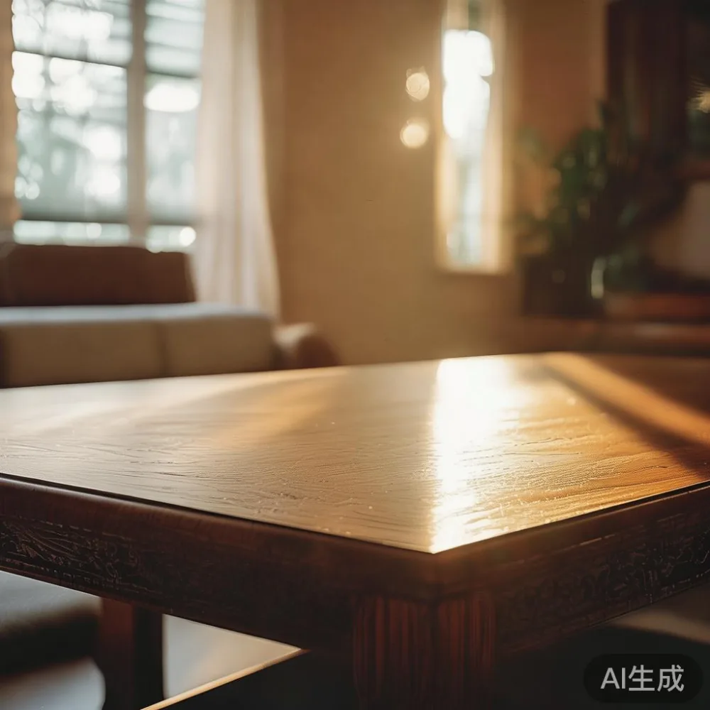 Rahsia Mengekalkan Kilau Perabot Kayu di Rumah Malaysia — in a sunlit Singapore HDB living room, morning l