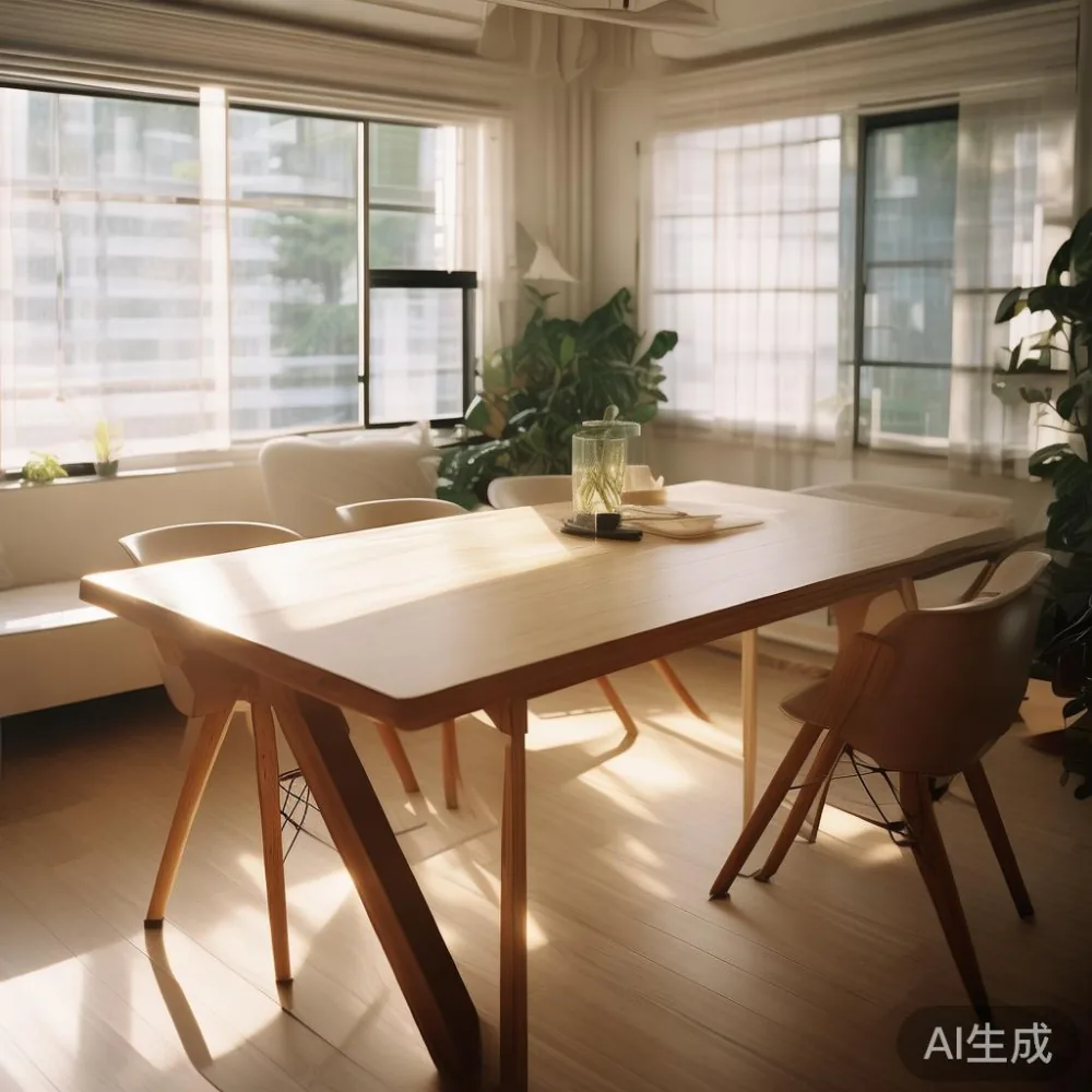 Panduan Menyeluruh Mengenai Logistik dan Pemasangan Meja Makan Daring — in a sunlit Singapore HDB living room, morning l